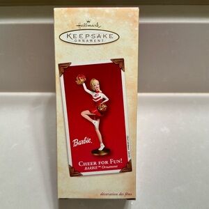 Cheer for Fun!  Barbie Ornament from Hallmark dated 2002
